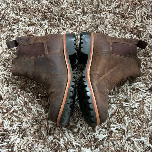 Chaco Fields Chelsea Waterproof Boots Brown Size 6.5 - Picture 5 of 9